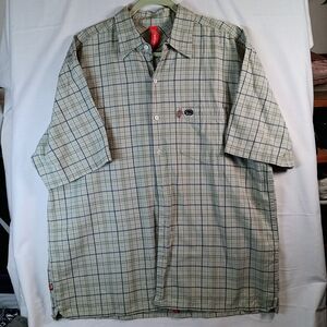 Ecko Unltd Plaid Button-Up Shirt Size Xl Special Designer Issue